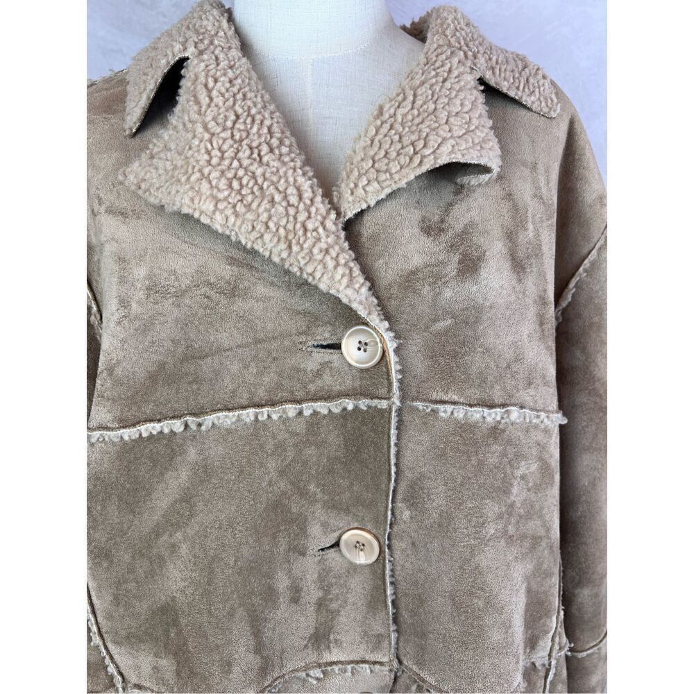Y2K does 70s Afghan Plus Size Penny Lane Style Coat - Picture 3 of 6